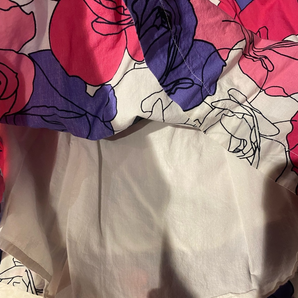 Rose print cap sleeve dress - Picture 4 of 4